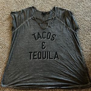Torrid T Shirt Tacos and Tequila Plus Size